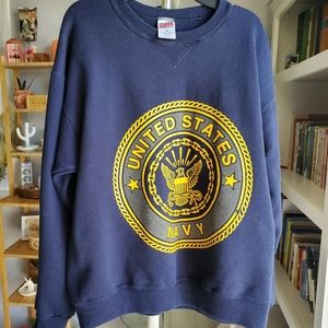 VTG Mens or Unisex US Navy Soffe Sweatshirt Size M
